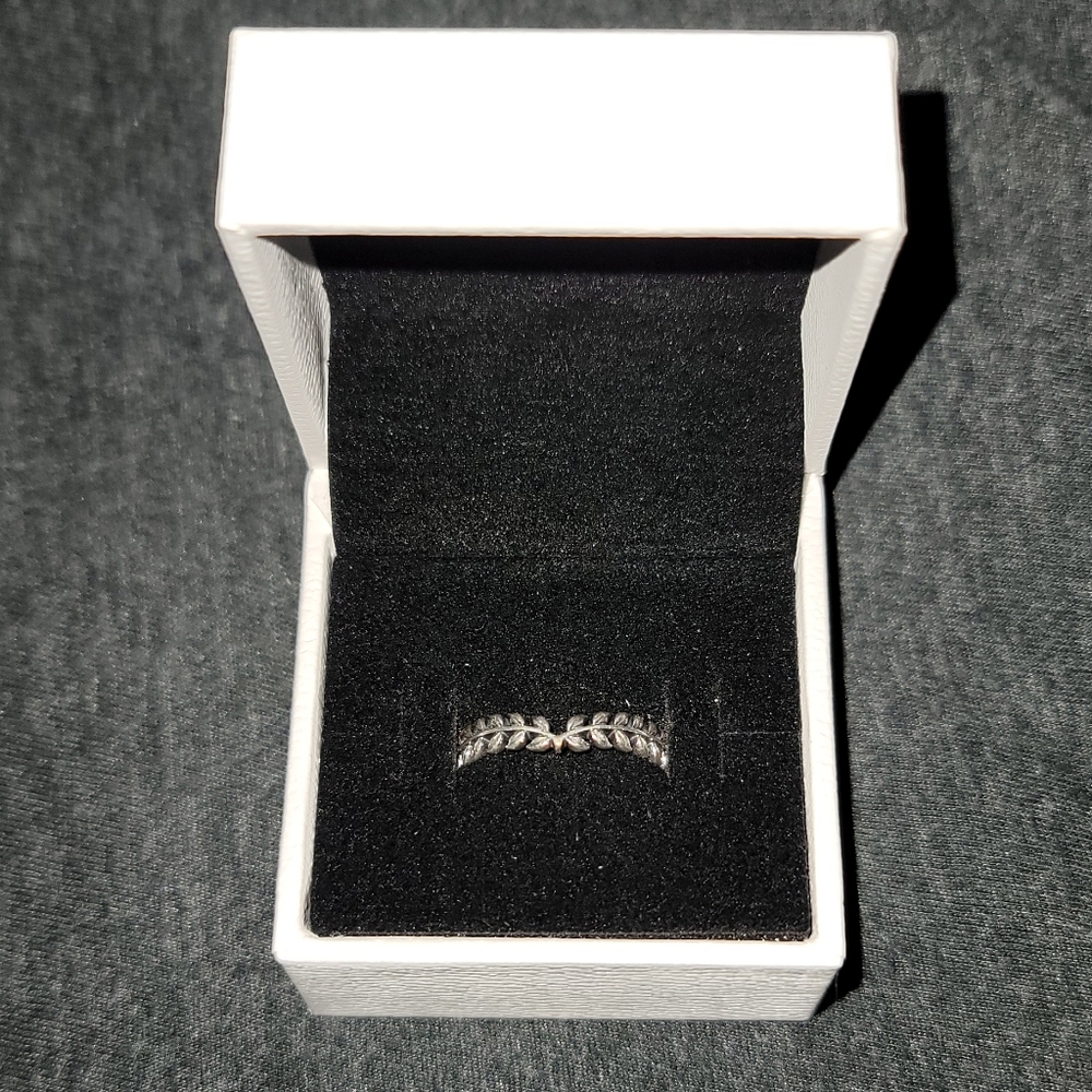 Pandora Wheat Grains Wishbone Ring Size 6